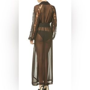 Silk Chiffon Long robe